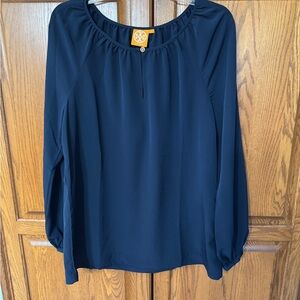 Tory Burch Women's Navy Blue Top